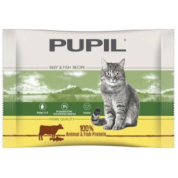 PUPIL PRIME Multipack, 2x cu Vită şi Ficat, 2x cu Păstrăv şi Somon 4x85g