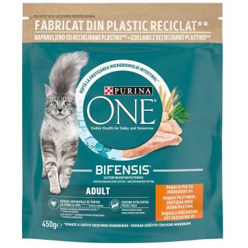 PURINA ONE Hrană uscată pentru pisici Adulte, cu Pui şi Cereale integrale