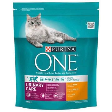 PURINA ONE Hrană uscată pentru pisici Adulte URINARY CARE, cu Pui 800g