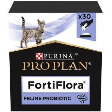 PURINA VD Cat FortiFlora Supliment probiotic pentru pisici, 30 plicuri x 1g