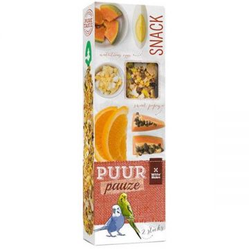 PUUR Snack pentru peruşi, cu fructe exotice şi ou 60g