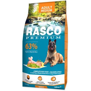 RASCO Premium Adult Medium, cu Pui şi Orez