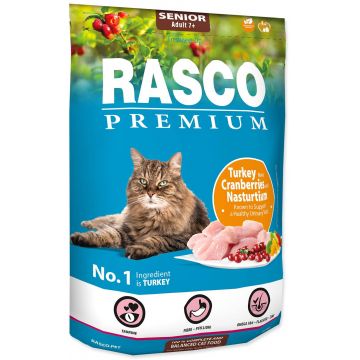 RASCO Premium Hrană pentru pisici, SENIOR, Curcan
