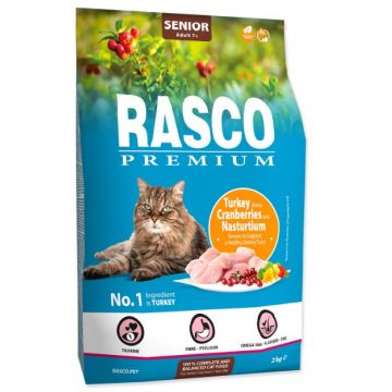 RASCO Premium Hrană pentru pisici, SENIOR, Curcan