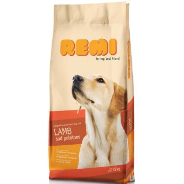REMI hrană uscată pentru câini adulţi, cu Miel şi cartofi