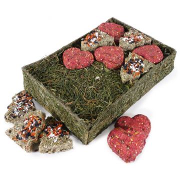 ROSEWOOD Delicatesă pentru rozătoare, Brăduţ/Inimioară, ediţie de Crăciun 250g