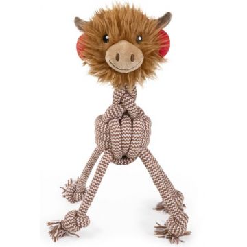 ROSEWOOD Jucărie pentru câini Vaca Colin cu sfoară, ediţie Crăciun