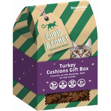 ROSEWOOD Recompensă pentru pisici, cu carne de Curcan, ediţie de Crăciun 200g