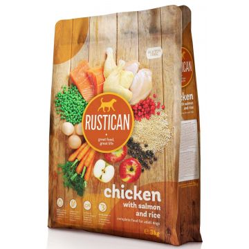 RUSTICAN Pui cu Somon şi Orez, fără gluten