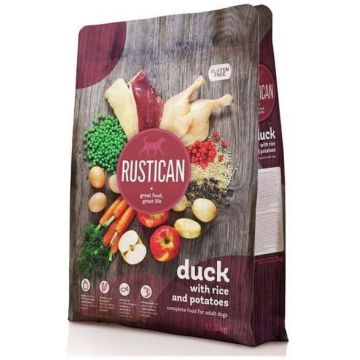 RUSTICAN Raţă cu Orez şi Cartofi, fără gluten