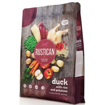 RUSTICAN Raţă cu Orez şi Cartofi, fără gluten