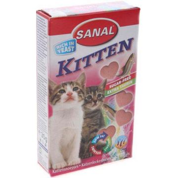 SANAL Kitten Supliment vitamino-mineral cu calciu pentru pisicuţe 40 tablete