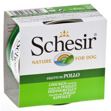 SCHESIR Conservă pentru câini File de Pui 150g