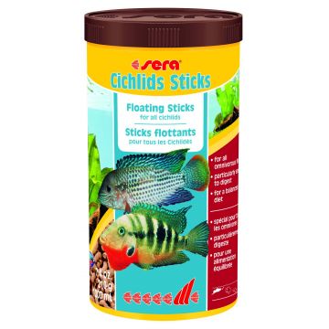 SERA Cichlids Stiks - Hrană pelete pentru ciclide 1000ml
