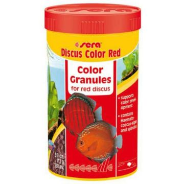 SERA Discus Color Red - Hrană granulată pentru Discus roşii