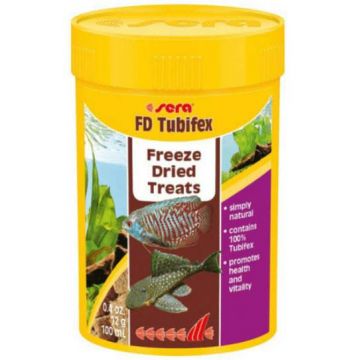 SERA FD TUBIFEX Hrană cu viermi uscaţi pentru peşti 100ml
