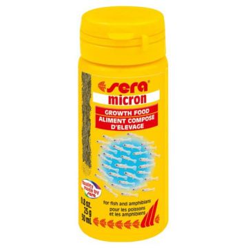 SERA MICRON Hrană pudră pentru peşti tineri 50ml