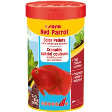 SERA Red Parrot - Hrană pentru ciclide roşii 250 ml