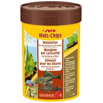 SERA WELS CHIPS Hrană pentru peşti somoni cu gura stil ventuză