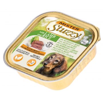 STUZZY Dog Pate pentru câini, cu Miel şi Orez 150g
