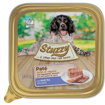 STUZZY Dog Pate pentru câini, cu Raţă 300g