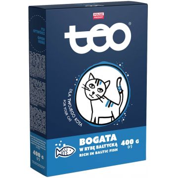 TEO Hrană uscată pentru pisici, cu Peşte 400g