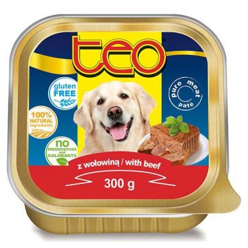TEO Pate pentru câini, cu Vită 300g