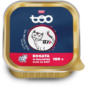 TEO Pate pentru pisici, cu Vită 100g