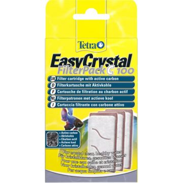 TETRA Easy Crystal C100 Material filtrant cu carbon activ, 3 bucăţi