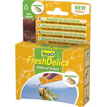 TETRA FreshDelica Daphnia Snack sub formă de gel pentru peşti ornamentali 48g