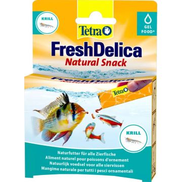 TETRA FreshDelica Krill Snack sub formă de gel pentru peşti ornamentali 48g