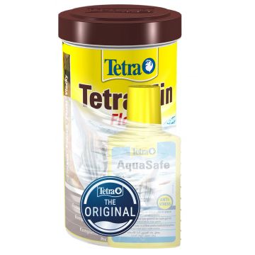 TETRA Min Flakes Hrană pentru peşti tropicali 500ml + Aqua Safe 100ml GRATIS