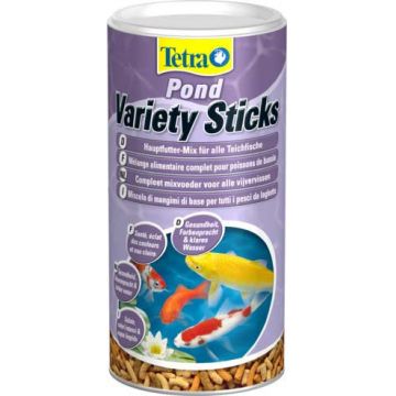 TETRA Pond Variety Sticks Hrană pelete pentru vitalitatea peştilor de iaz 1L
