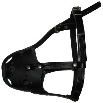 TRUSINA Botniţă din piele pentru câini, nr. 3, Negru