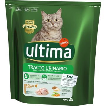 ULTIMA Hrană uscată pentru pisici cu probleme urinare, cu Pui 750g
