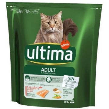 ULTIMA Hrană uscată pentru pisici, cu Somon 750g