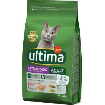 ULTIMA Hrană uscată pentru  pisici Sterilizate, cu Somon 1,5kg