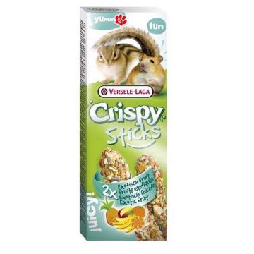 VERSELE-LAGA Crispy Sticks pt hamsteri şi veveriţe Fructe Exotice, 2bucăţi, 110g