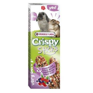VERSELE-LAGA Crispy Sticks pt iepuri şi şinşila Fructe de Pădure, 2bucăţi, 110g