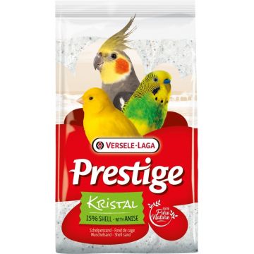 VERSELE-LAGA Prestige Shell Kristal Nisip igienic pentru papagali