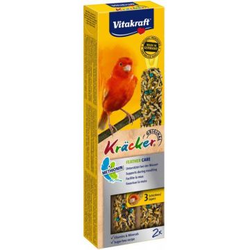 VITAKRAFT Baton pentru canari, cu vitamine pentru penaj 2 bucăţi, 60g