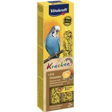 VITAKRAFT Baton pentru peruşi, cu Ou şi Seminţe de iarbă, 2 bucăţi, 54g