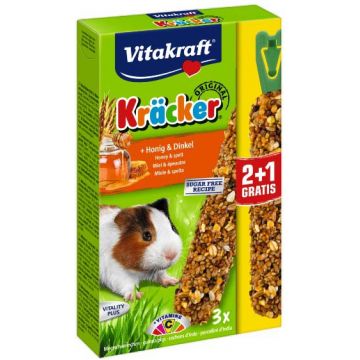 VITAKRAFT Baton pentru porcuşori de Guineea, cu Miere şi Spelta