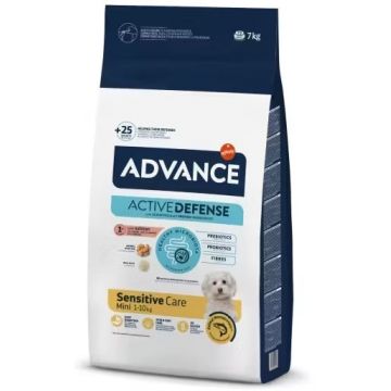 ADVANCE Mini Sensitive, Somon şi orez 7kg