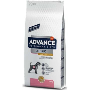 ADVANCE VD Atopic, pt câini cu dermatită atopică, cu Iepure şi mazăre 12kg
