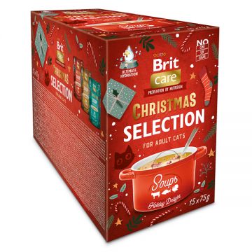 Brit Care Cat Christmas Soups Multipack 15x75 g