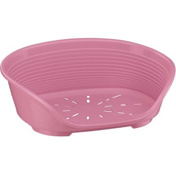 FERPLAST Coş din plastic pentru câini SIESTA Deluxe 6 Roz 70,5x52x23,5cm