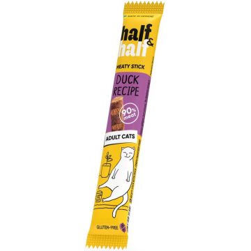 HALF&HALF Recompense pentru pisici, baton cu Raţă 5g
