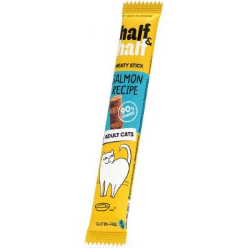 HALF&HALF Recompense pentru pisici, baton cu Somon 5g