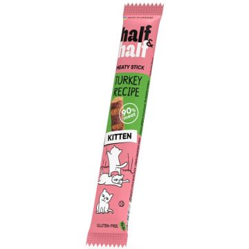 HALF&HALF Recompense pentru pisicuţe, baton Curcan 5g